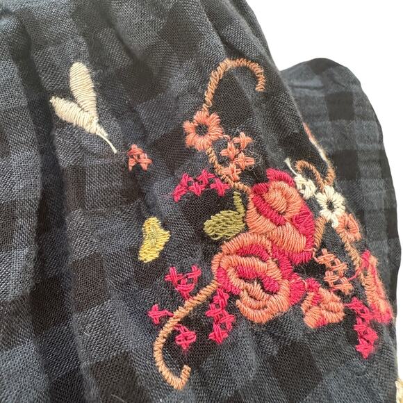 Odd Molly Dress Embroidered floral flare sleeves lace witchy whimsigoth Small XS - Picture 9 of 16